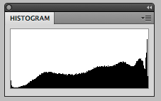 light subject histogram