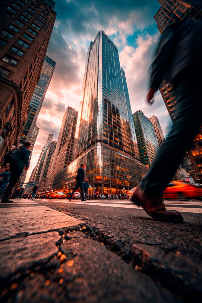 building and hmean legs are shown from very low angle or ant pov