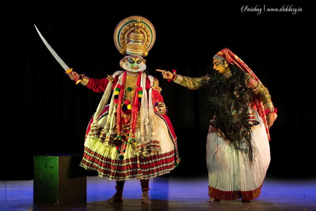 posture of kathakali dance