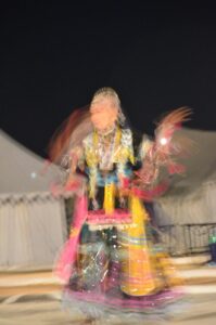 Dancer performed at Khuri village