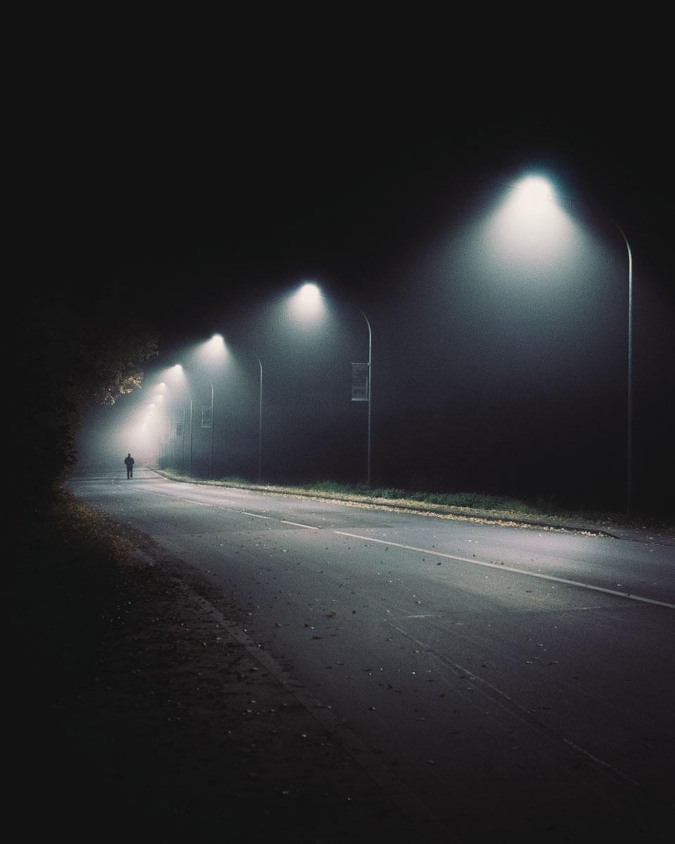 streetlight in night photography