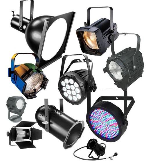 various stage lights