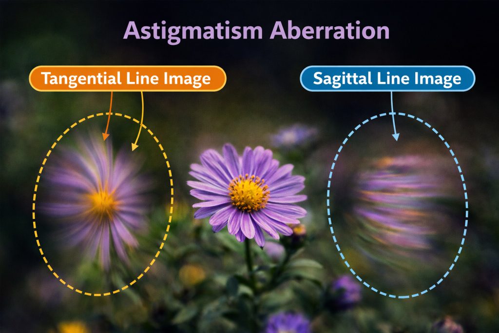 tangential and astigmatism aberration