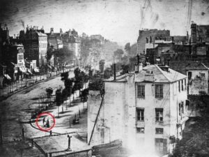 first photograph of human being