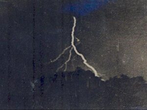 first lightning photograph