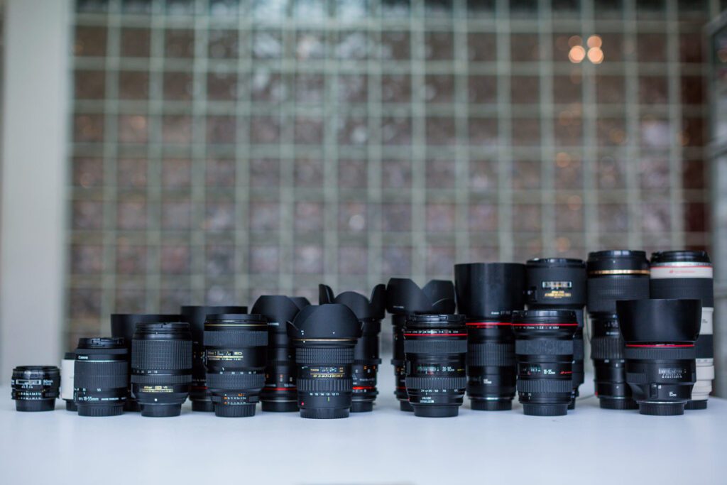 various types of lenses