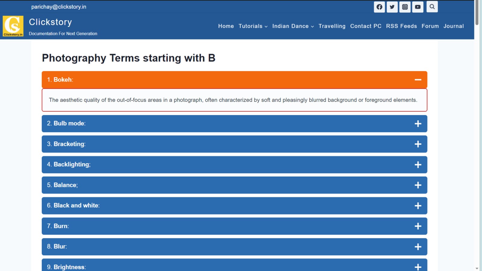 photography terms starting with c