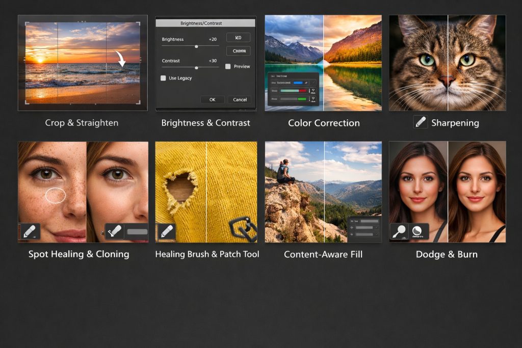 photo retouching in photoshop