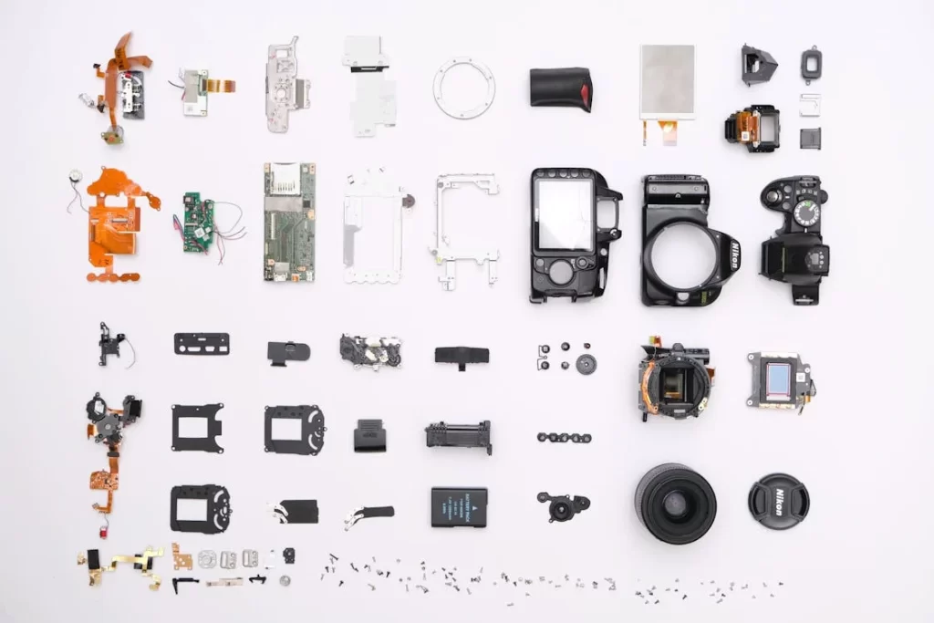 various camera parts