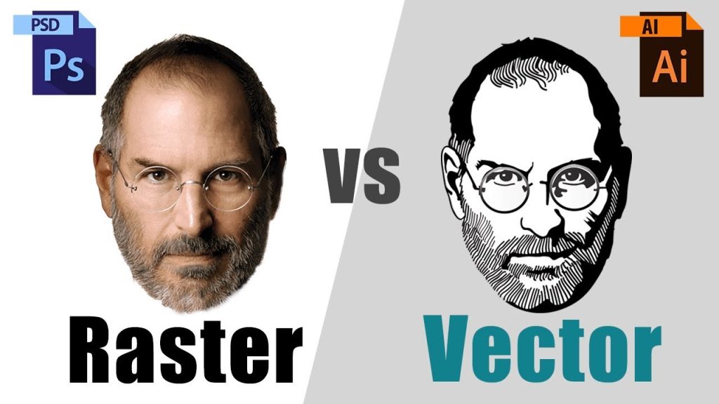 raster and vector method in digital image