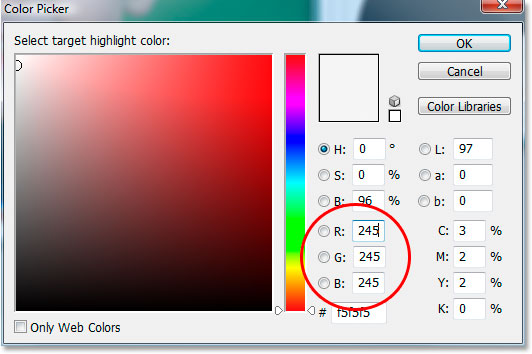 photoshop tone and color values