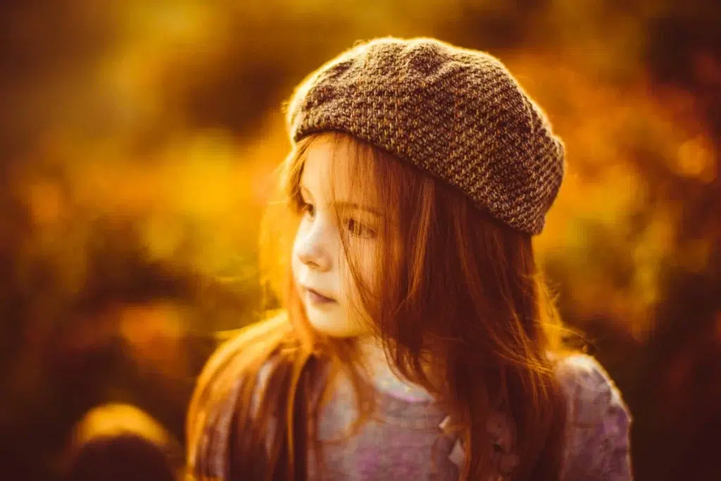Bright-color-light on baby