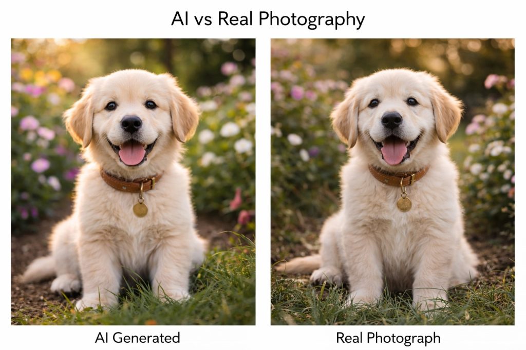 ai vs real photograph
