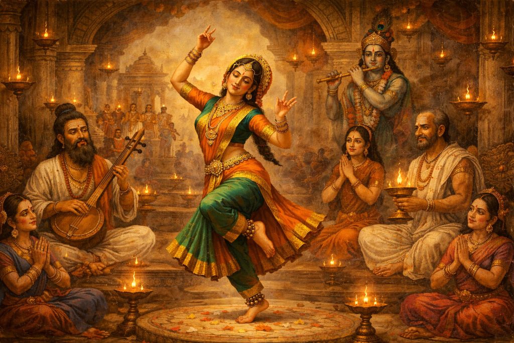bhakti movement and dance image ai