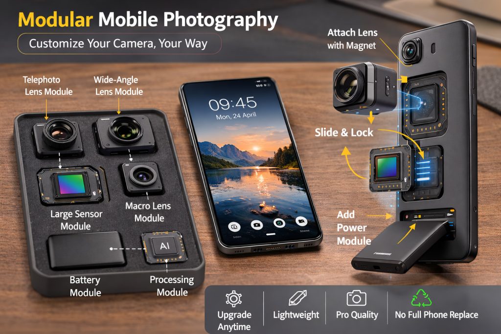modular mobile photography parts