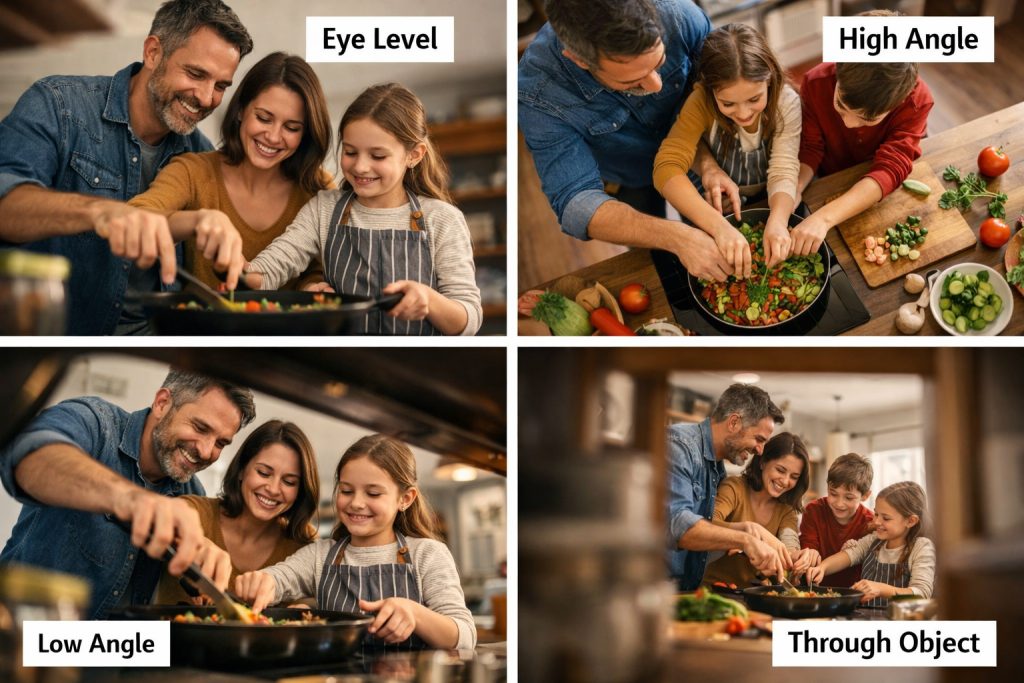 lifestyle photography shoot from different angles