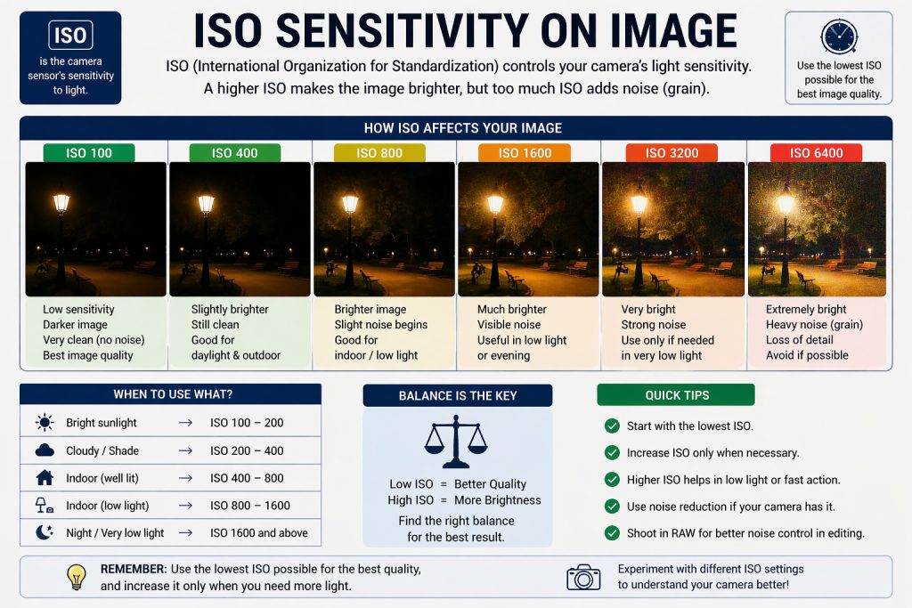 ISO settings and result