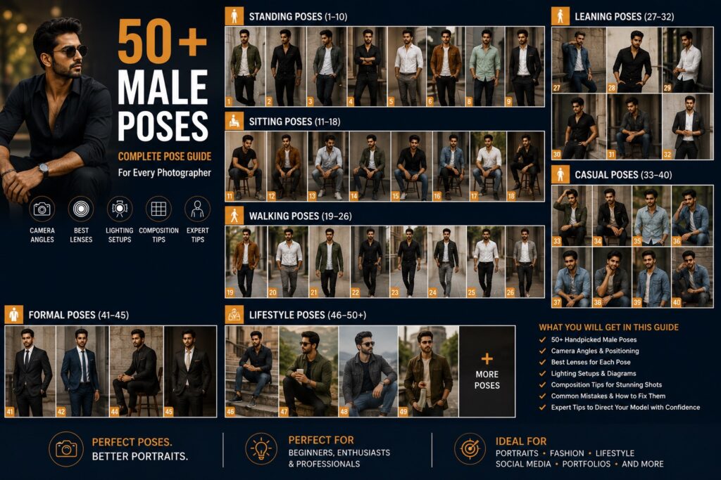 50 plus male portrait poses guide