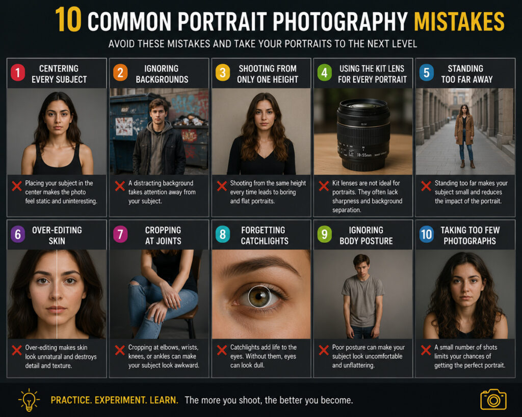 portrait photography common mistakes