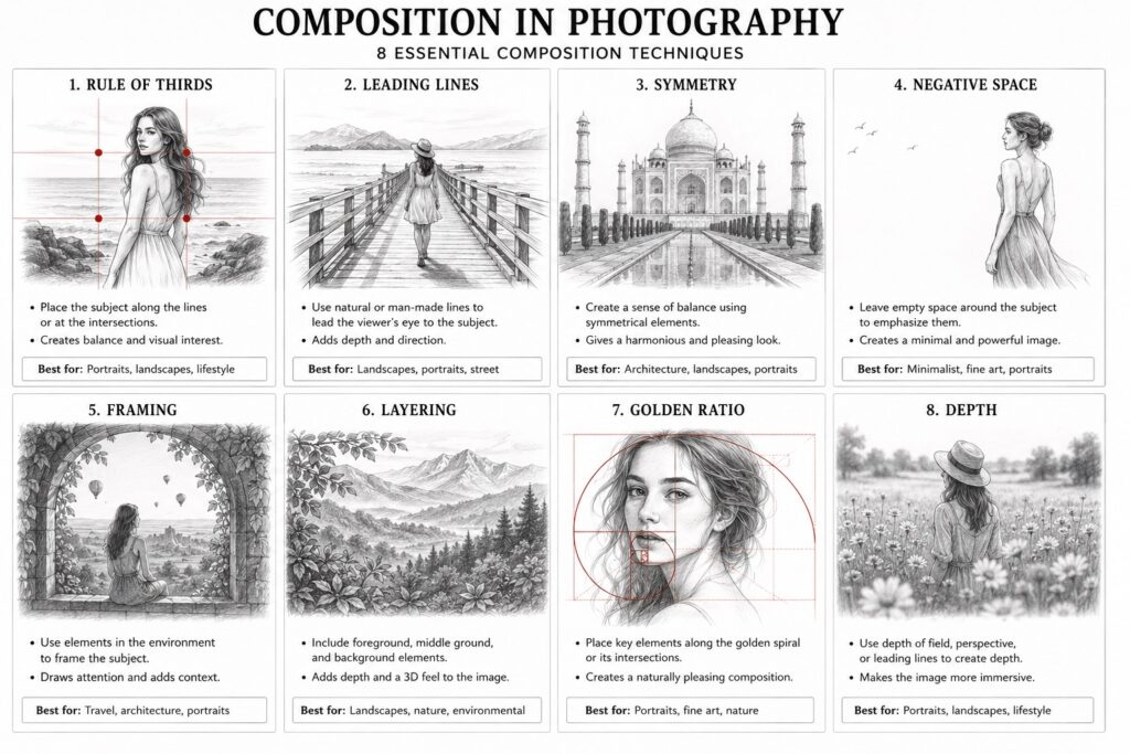 composition in portrait posing guide