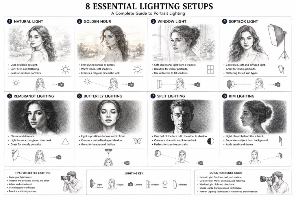 lighting in portrait posing guide