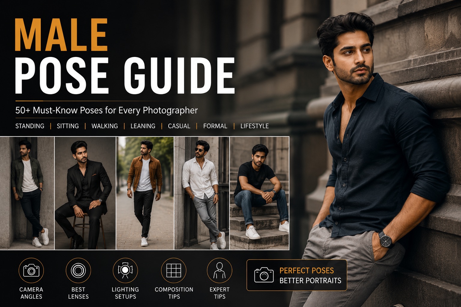 male portrait poses guide featured image
