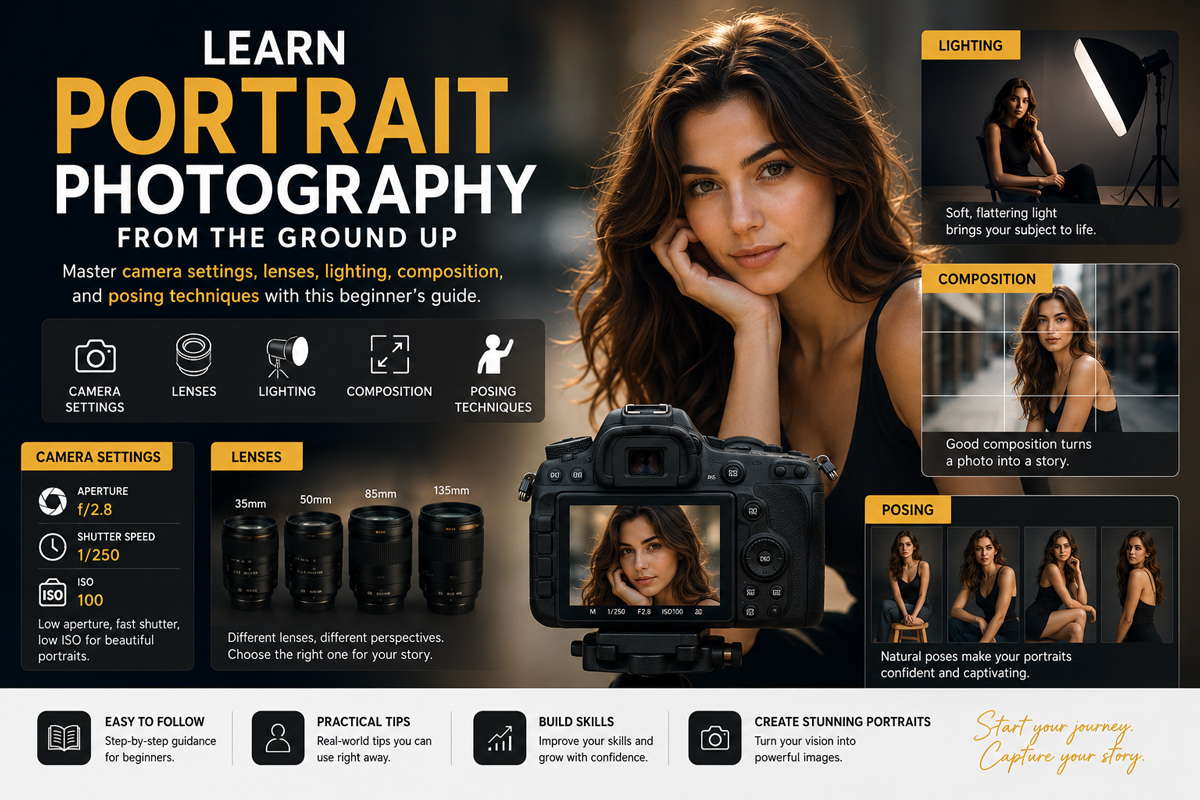 portrait photography for beginner's guide