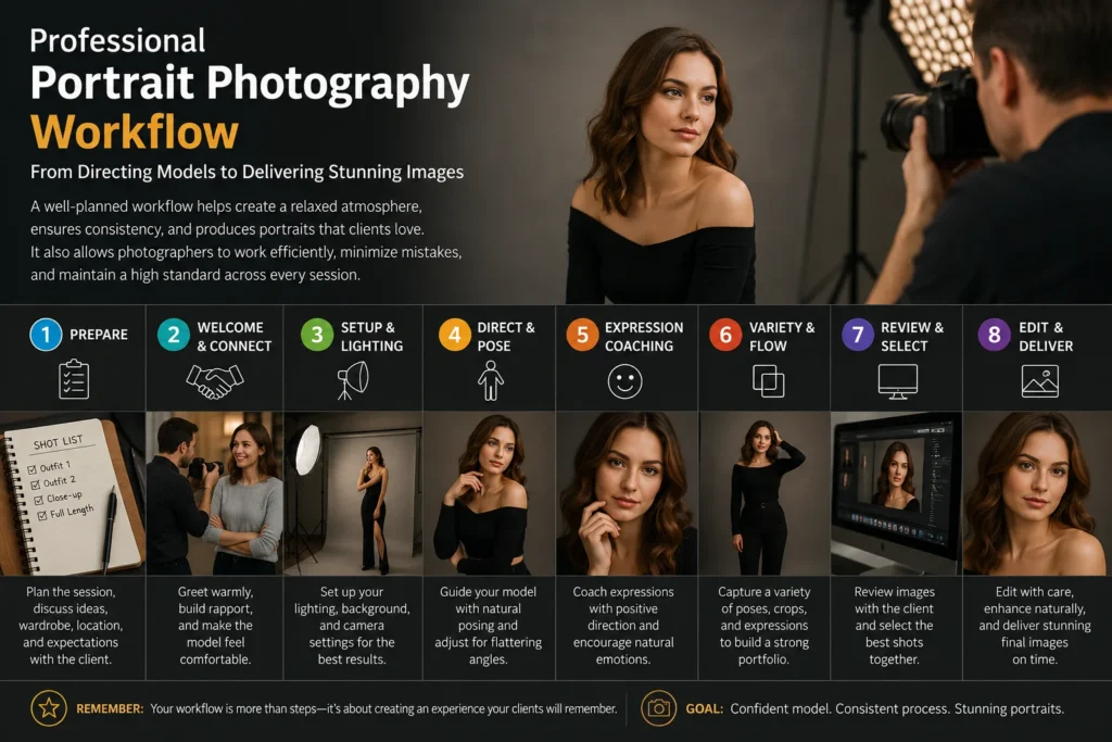 professional portrait photography workflow