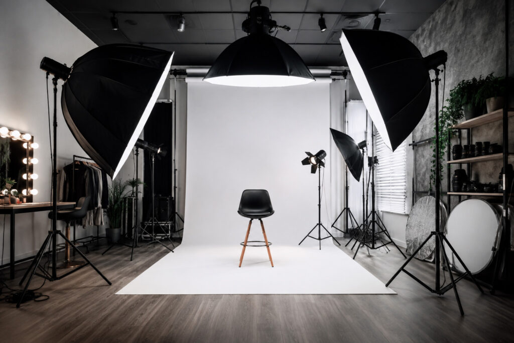 modern studio with lighting setup advantages of studio photography