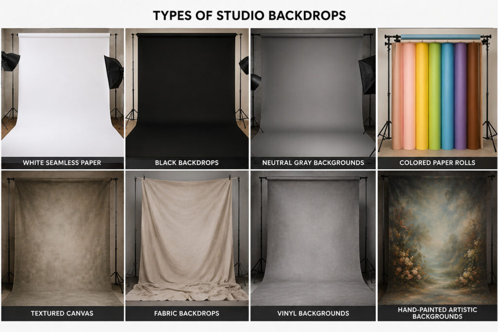 advantages of using a photography studio with customised backdrops or backgrounds