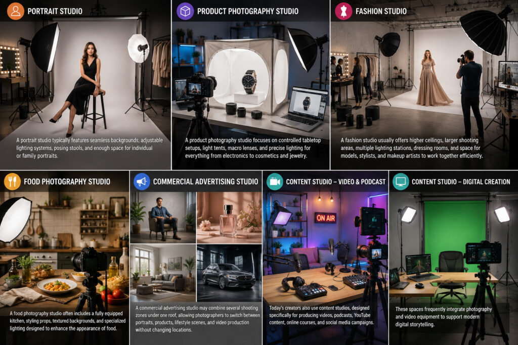 different types of studio photography