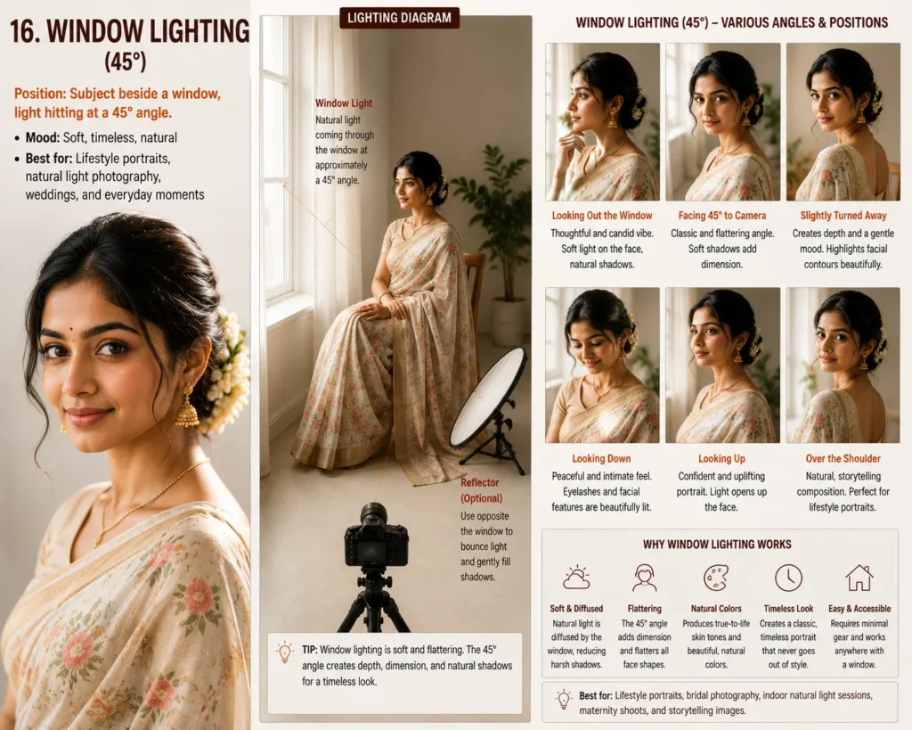 portrait lighting setups  windows lighting