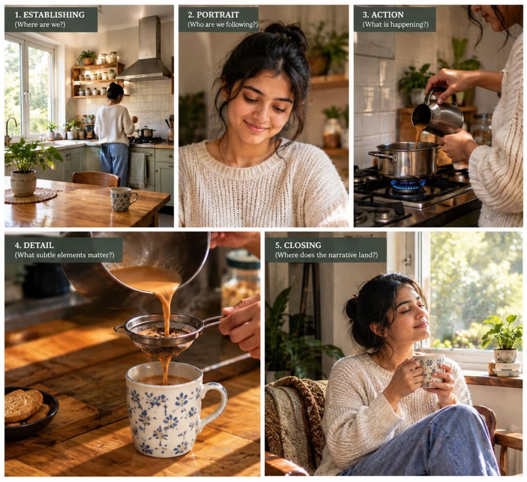 5 shot shooting task essential elements of visual storytelling