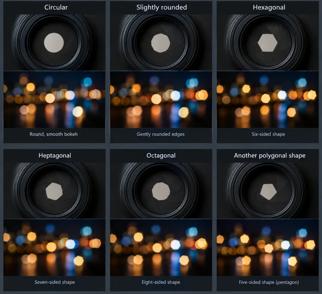 aperture blades bokeh effect