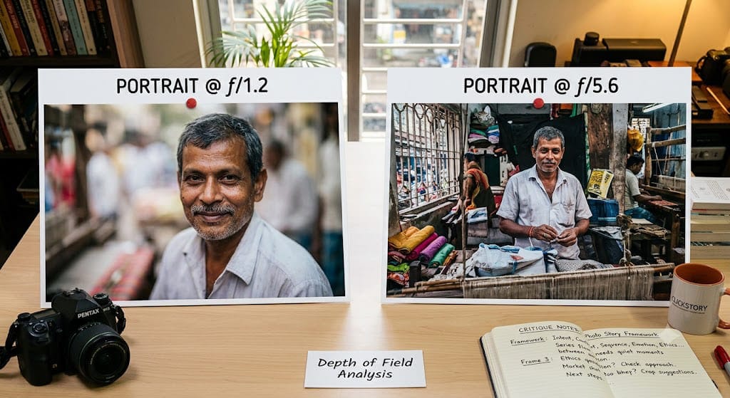 photo story analysis like camera settings