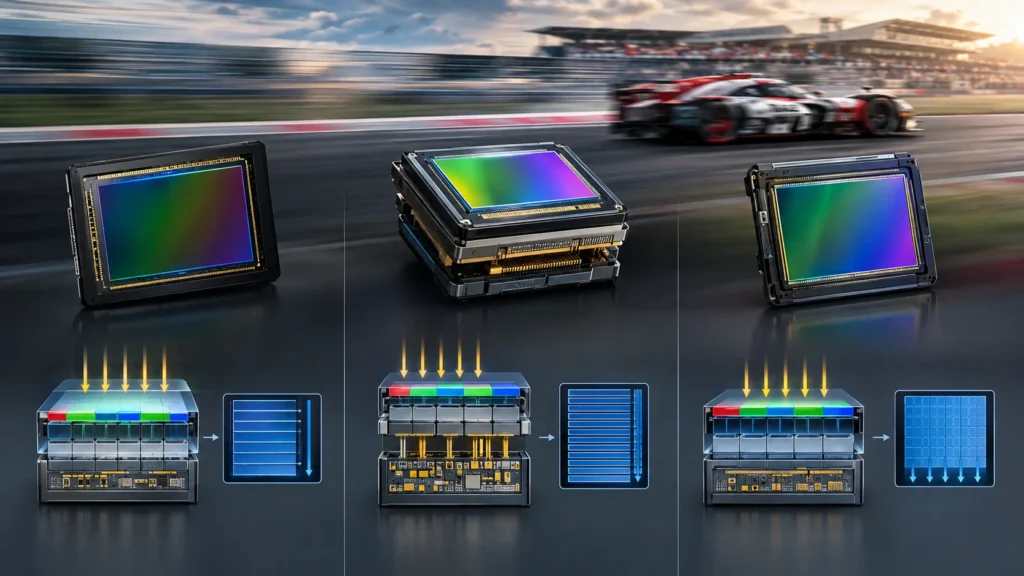 various sensors and camera readout speed