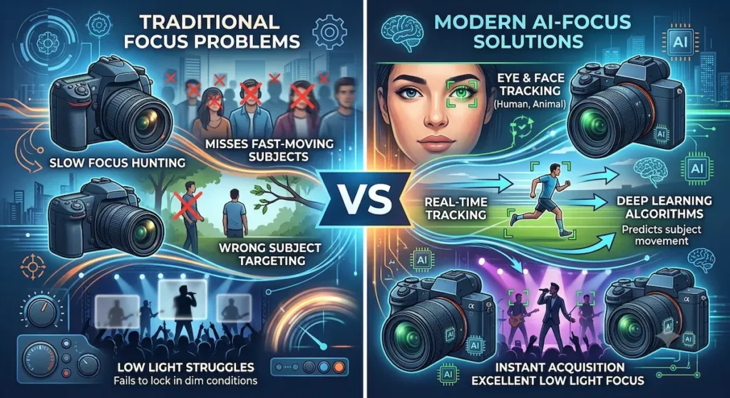 ai autofocus modern vs traditional camera