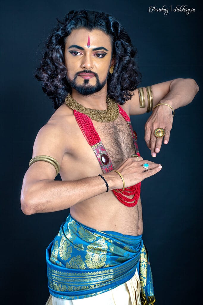 kathak dancer in connection with portrait photography settings
